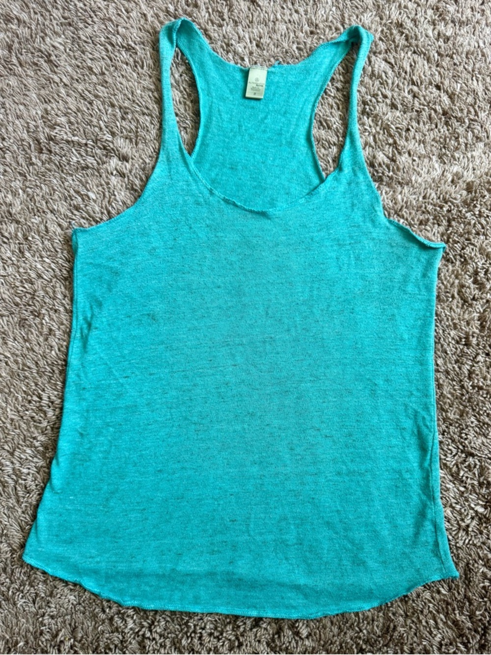 Alternative Earth Teal Racerback Tank Top - Lightweight Casual Layer